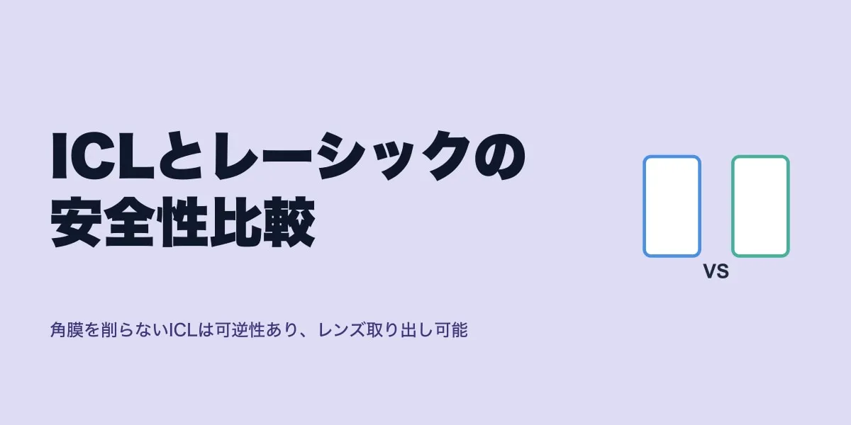 ICLとレーシックの安全性比較｜口コミで選ぶ後悔しない判断軸